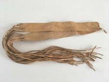 Ceinture cuir souple camel à nouer longueur sans franges 67 cms
