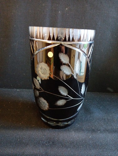 Grand vase cristal bohême - cristal,
