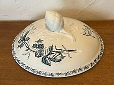 Magnifique et authentique couvercle pour soupière terre de fer Mûre Badonviller