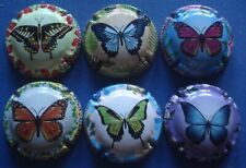 lot de 6 capsules champagne génériques "papillons n°1268 à 1268e