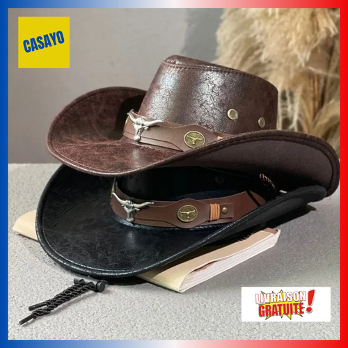Chapeau cowboy western faux - western,