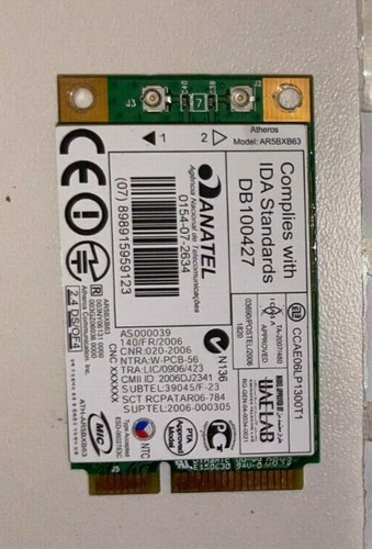 Carte wifi atheros ar5bxb63 - wifi,