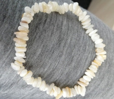 Bracelet baroque chips NACRE  beige blanc nacre ( ref 6 )