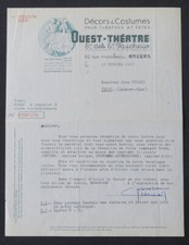 Facture ANGERS 1953 OUEST