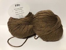 5 pelotes laine 50 % mérinos/