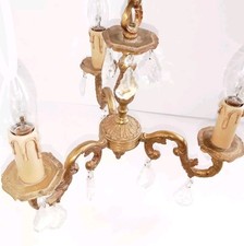 Ancien Lustre Bronze Doré