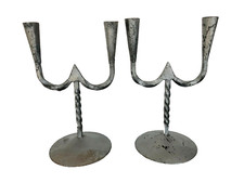 Paire chandeliers bougeoirs - paire,