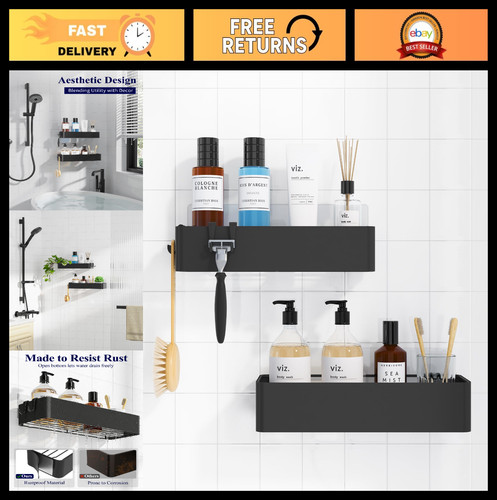 Pack shower caddy adhesive - 2,