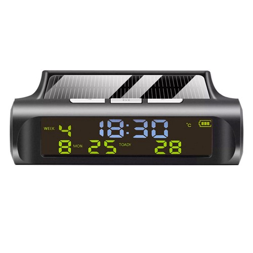 Horloge solaire voiture - solaire,