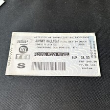 TICKET BILLET DE CONCERT -