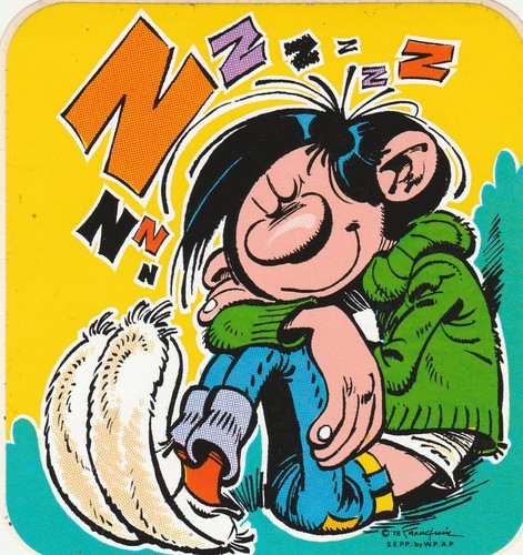 Franquin gaston autocollant - franquin,