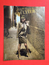 Publicité Jean Paul Gaultier 2010 mode printemps été JPG presse collection Y2K