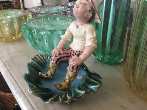 Petit pecheur perles - perles, assis