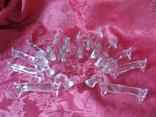 Lot 12 PORTE COUTEAUX VINTAGE en VERRE - CHIEN SCHNAUZER - DOG - BASSET