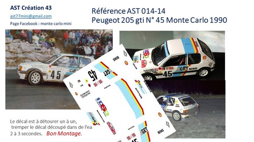 Decal peugeot 205 - decal,