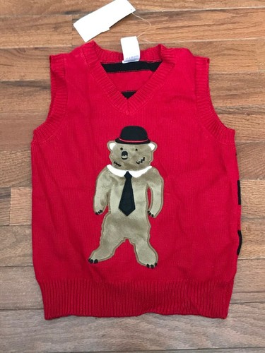 New gymboree boys red - red, bear