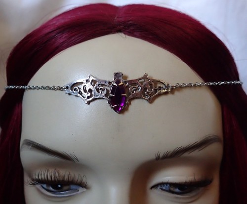 Gothic vampire bat - bat, silver