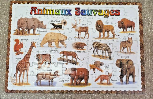 Puzzles animaux sauvages - animaux,