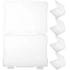  5 Pcs Boîte Rangement Photos Malette Plastique Organisateur De Cartes Mallette