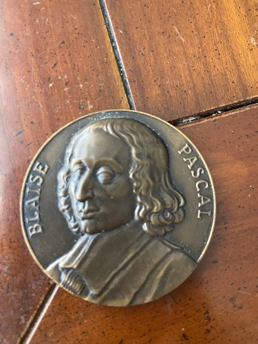 Medaille bronze blaise pascal - medaille,
