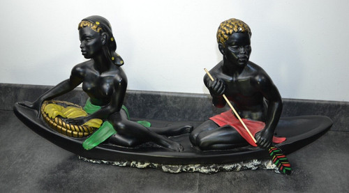 Pirogue déco sculpture - pirogue, /