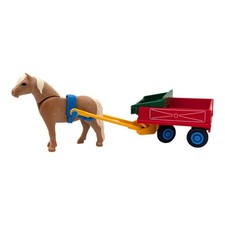 Playmobil voiture orange/jaune