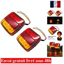 Feu Arrière à LED 12V Lemonbest pour Remorque et Caravane - Sécurité Optimale