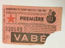 TICKET MATCH CHAMPIONNAT DE FRANCE 16 OCTOBRE 1960 SOC CHOLET - ST BRIEUX