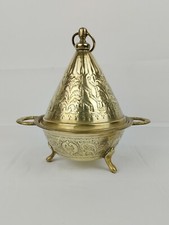 Petit Plat Oriental Marocain Tajine Pains Pâtisseries Signé 21cm De Hauteur 