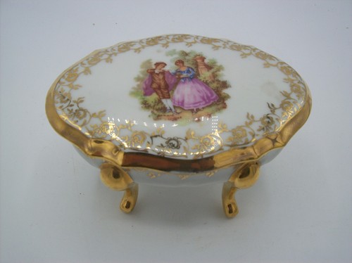 Boite bijoux porcelaine - boite, en