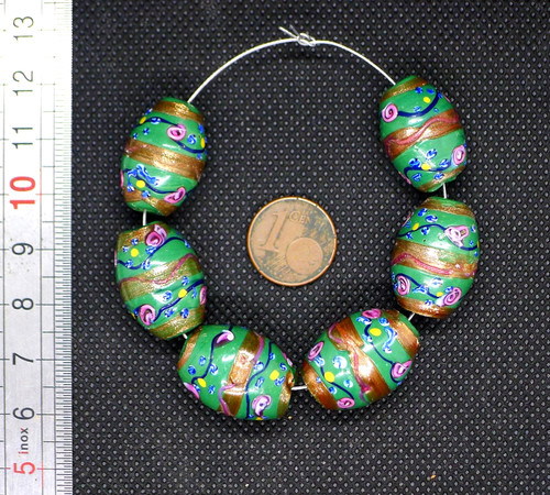 Perle verre murano - perle, collier