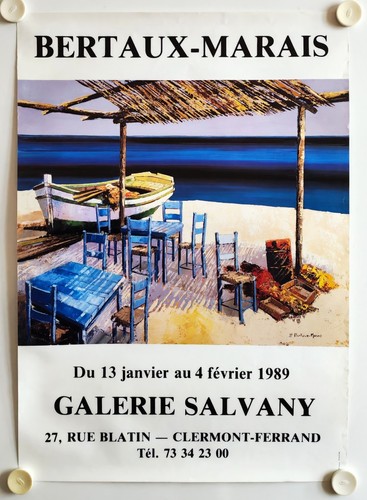 Affiche bertaux marais 1989 - affiche,