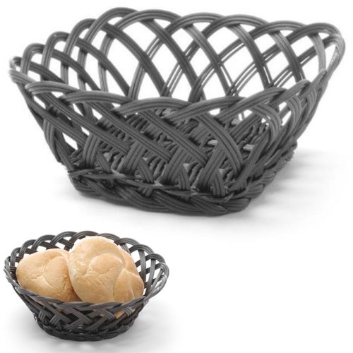 Panier rond tressé pour