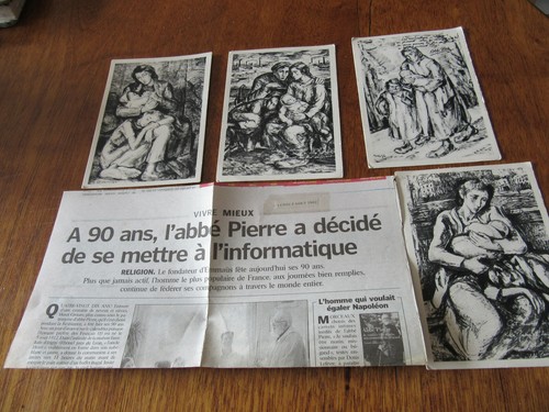 Lot cartes postales abbe - lot, 4