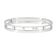 MESSIKA - Bangle move Romane - Bracelet en or gris et diamants
