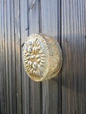 PLAFONNIER APPLIQUE VERRE MOULÉ    LEUCHTEN 1970 ALLEMAGNE VINTAGE