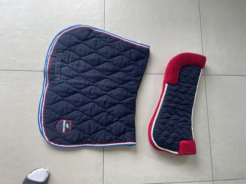 Tapis selle bleu et rouge - tapis,