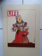 PLANCHE ORIGINALE   LIFE /  LA CASTAFIORE  ( tintin )  PAR PASCAL SOMON