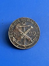 Marine Bouton Equipage De Haut Bord No 29, Premiere Empire, Napoleon 1er, 22 mm