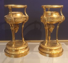 Paire De Montures En Bronze