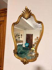 Ancien Miroir Murale Ovale