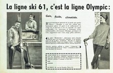 Publicité Advertising 109  1960  Olympic vetements ligne ski anorak fuseau