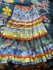 MAGNIFIQUE JUPE LONGUE LESLIE MONTE CARLO - TAILLE 36 (coton - soie - polyester)