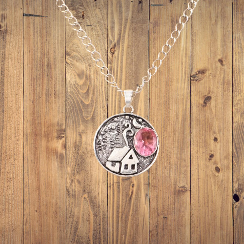 Pendentif art déco ovale - pendentif,