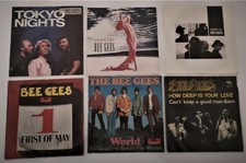 BEE GEES   LOT  6 disques vinyles 45 tours  SP très bon état import GERMANY