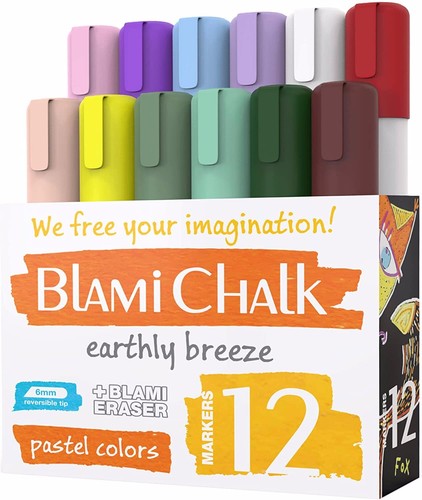 Chalk marker pastel pen - 12,