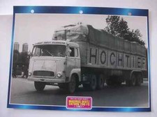 CARTE FICHE CAMION TRACTEUR