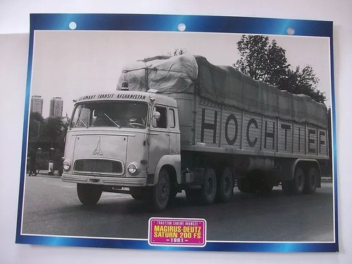 Carte fiche camion - carte,