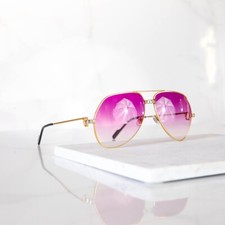 lunette de soleil Cartier Vendome Santos remis à neuf