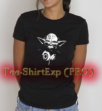 T-Shirt femme DJ YODA -Tee shirt DJ YODA star wars cool fun sympa - XS au XL